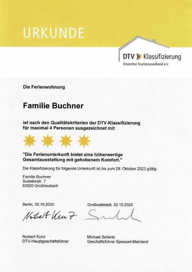 Ferienwohnung Familie Buchner Grossheubach Экстерьер фото